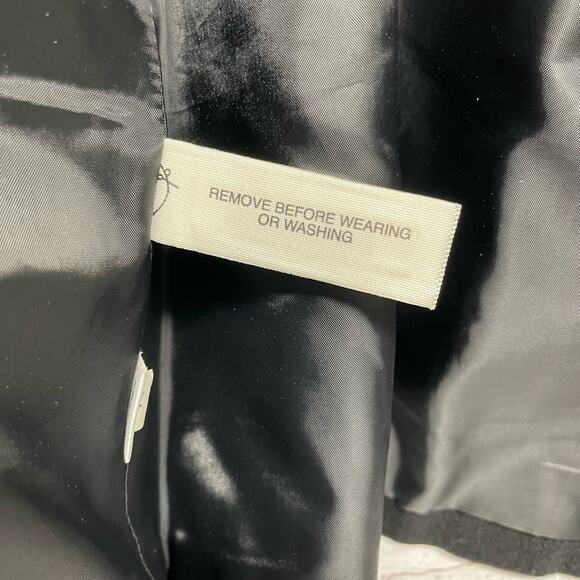 Ann Taylor Factory Black Wool Blend Peacoat Jacket Size Petite M - Picture 8 of 13